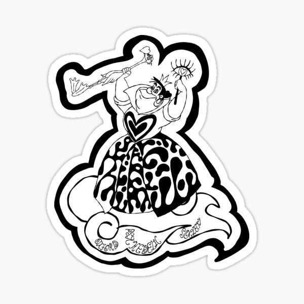 off-with-their-heads-monochrome-sticker-for-sale-by-oxpsysoc-redbubble