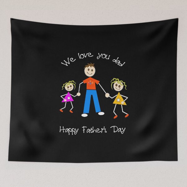 Item preview, We Love You Dad 2 girls  designed and sold by Aurorapod.