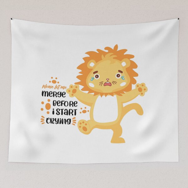 Item preview, please let me merge before i start crying-crying lion designed and sold by HanyAlashkar.