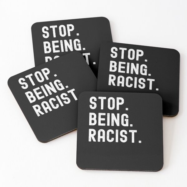 Item preview, Stop Being Racist Shirt Basic Graphic T-Shirt designed and sold by WilkDesign.