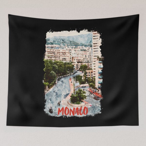 Item preview, Monaco Europe city watercolor designed and sold by chrlalexandru.