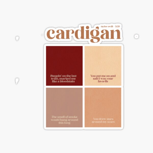 cardigan color palette graphic design