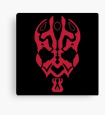 Darth Maul Organic Shapes Canvas Print