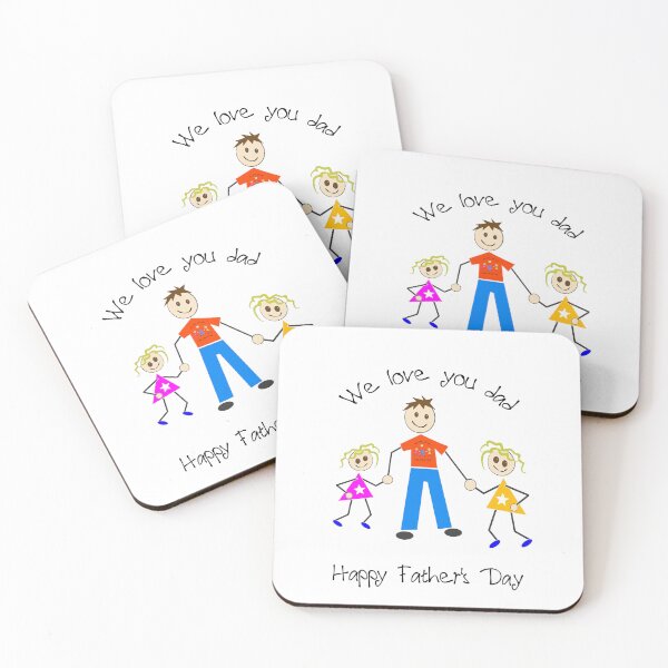 Item preview, We Love You Dad 2 girls designed and sold by Aurorapod.