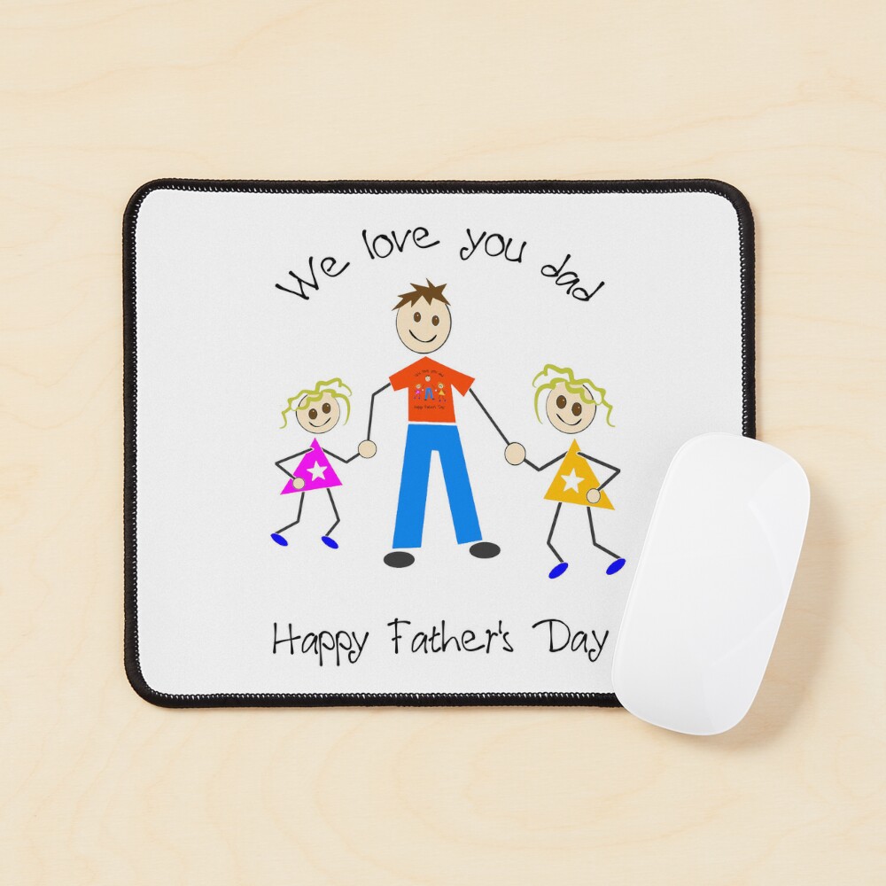 Happy Fathers Day I Love You Dad - Fathers Day Items - Sticker