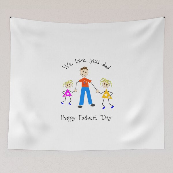 Item preview, We Love You Dad 2 girls designed and sold by Aurorapod.
