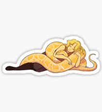 Snake Cuddles! Sticker