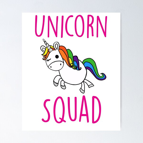 Item preview, Unicorn Squad Cute Funny Unicorn Party Shirt designed and sold by treasuregnome.