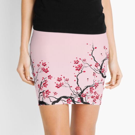 flor de cerezo Minifalda