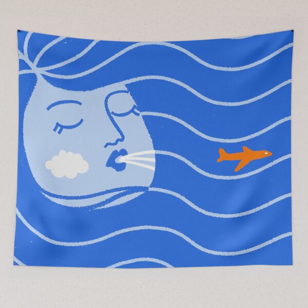 Item preview, Blue Girl Wind designed and sold by KPRWRITE.