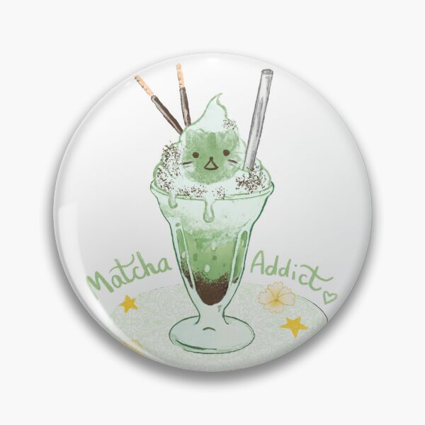 Item preview, Matcha Addict Latte cat designed and sold by Twildette.