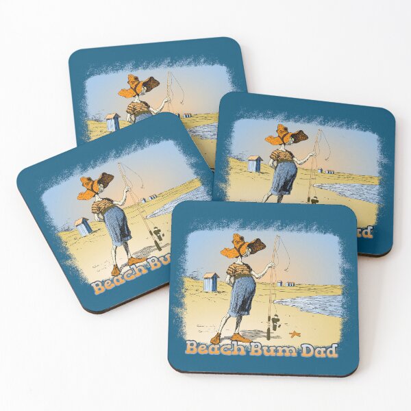 Item preview, Beach Bum Dad with fishing pole designed and sold by Glenn Mueller.