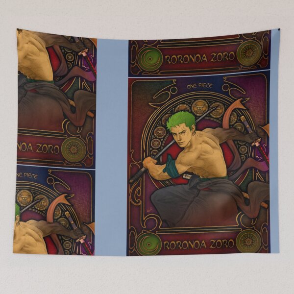 Item preview, FANART Zoro from One Piece in Art Nouveau style designed and sold by LunaMosciski.