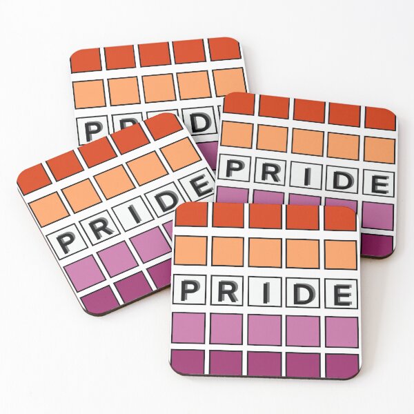Item preview, Lesbian Pride Flag squares designed and sold by AAK-Art.