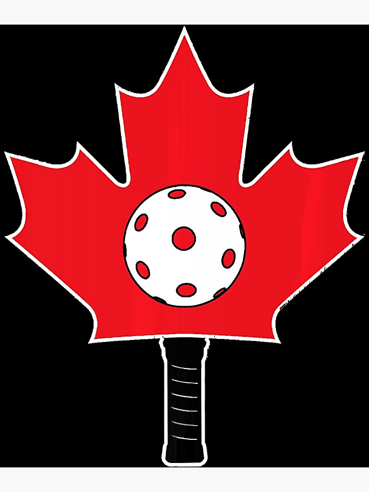 "Pickleball Canada to Canada Day Canadian Pickleball Player" Poster for