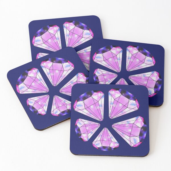 Item preview, Galaxy Purple Cute Diamond,For Diamond Shapes Lovers designed and sold by fatydesignspace.