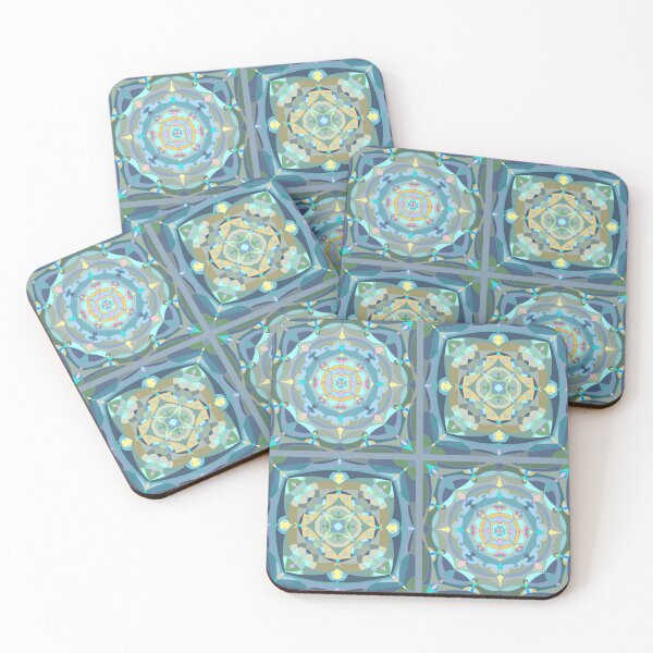 Item preview, Geometrical Mandala Pattern (Dark Green Tone) designed and sold by IdinDesignShop.