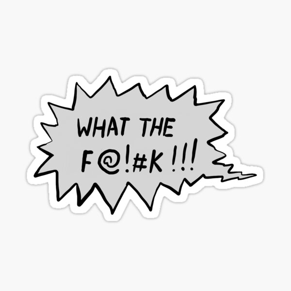 WD_WTF_Grey Sticker