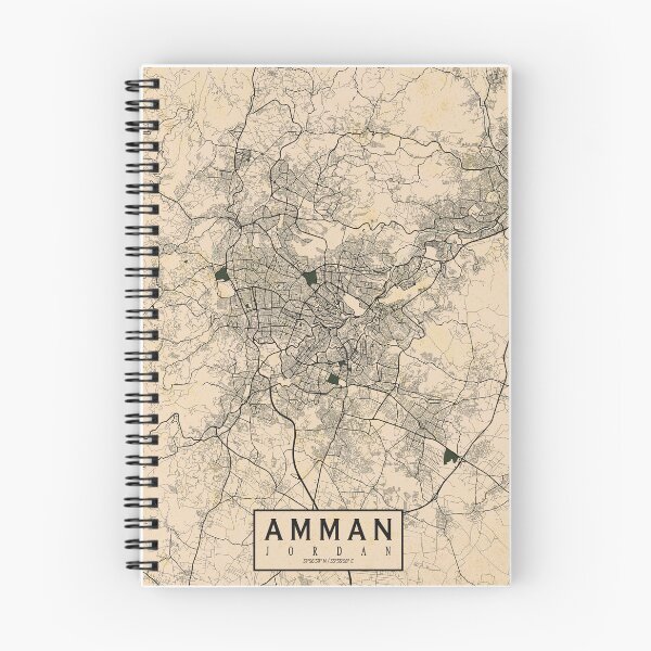 Item preview, Amman City Map Jordan - Vintage designed and sold by deMAP.