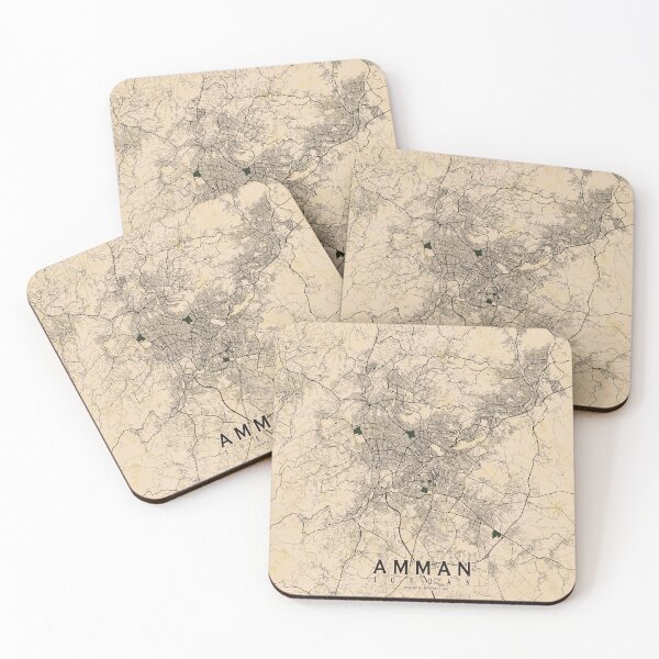 Item preview, Amman City Map Jordan - Vintage designed and sold by deMAP.