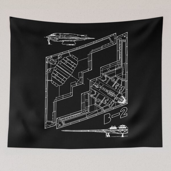 Item preview, B-2 Spirit Stealth Bomber US Military Aircraft Blueprint #2224 designed and sold by Rare-Militia.