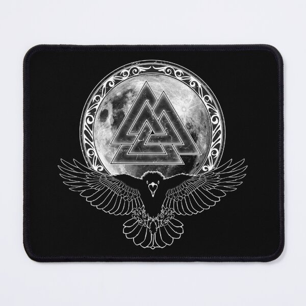 Item preview, Raven Valknut full moon designed and sold by NicGrayGraphic.