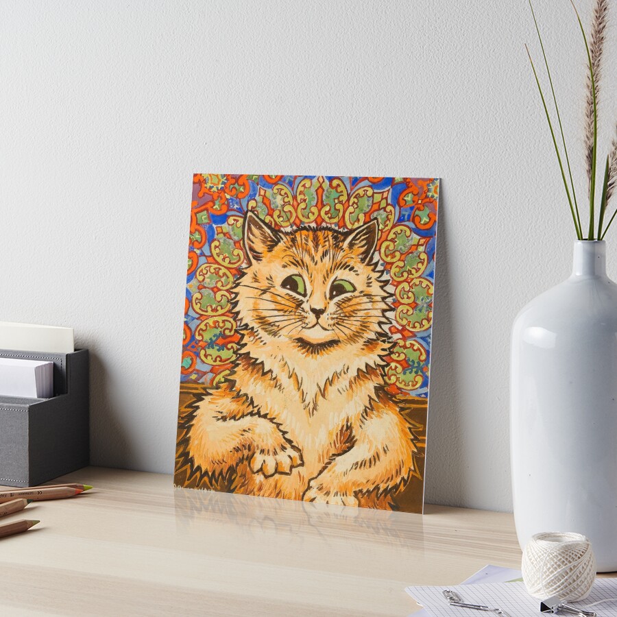 Mom With Three Cats Louis Wain Art Board Print for Sale by joycesparks28