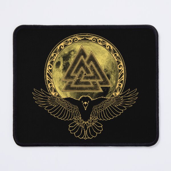 Item preview, Raven Valknut full moon designed and sold by NicGrayGraphic.