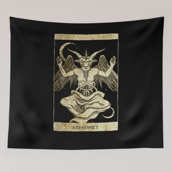 Item preview, Baphomet Satan Occult Dark Art Evil 666 Vintage Distressed designed and sold by SereneSouls.