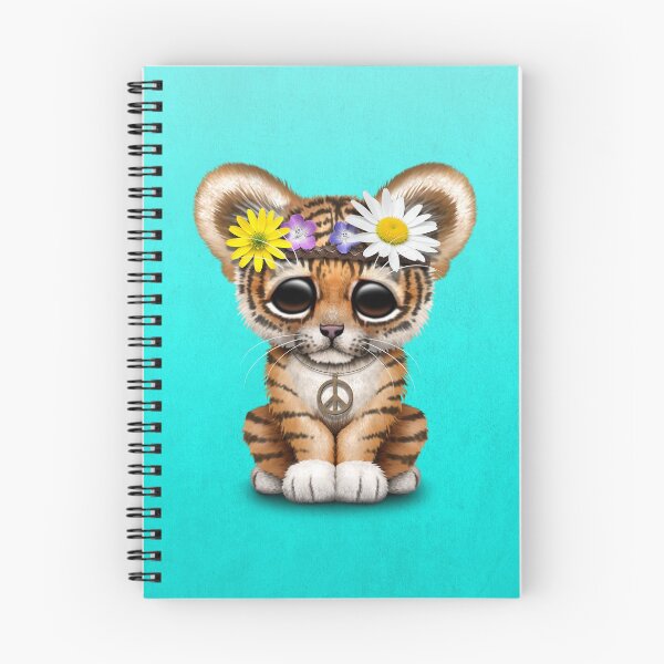 Item preview, Cute Hippie Tiger Cub designed and sold by JeffBartels.