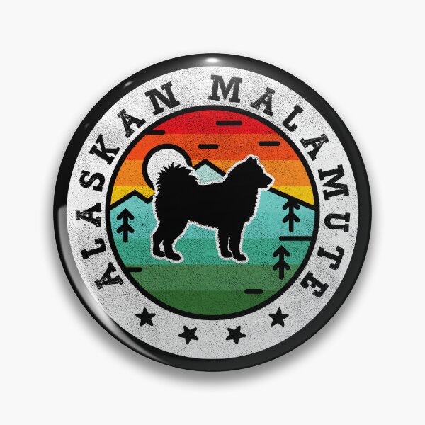 Aperçu de l'œuvre Alaskan Malamute Retro Summer Vintage créée et vendue par rafaeltto.