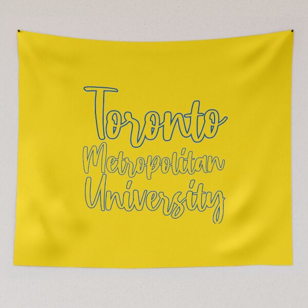 Item preview, Cursive TMU Ryerson Yellow and Blue designed and sold by jessicaleah15.