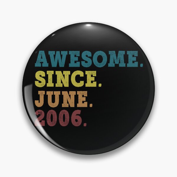 Item preview, Awesome Since June 2006 Retro Vintage 16th Birthday Gift designed and sold by designbychow.