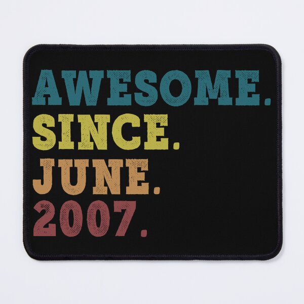 Item preview, Awesome Since June 2007 Retro Vintage 15th Birthday Gift designed and sold by designbychow.