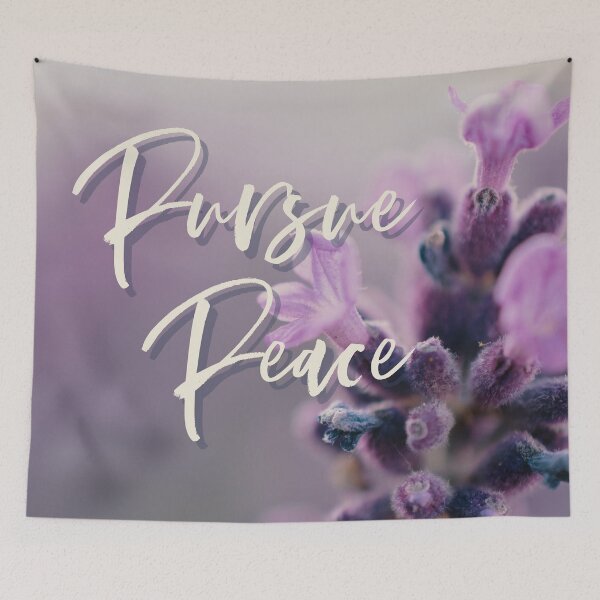 Item preview, Pursue Peace | Regional Convention of Jehovah's Witnesses | 2022 | Purple Flower designed and sold by AdoptKM.