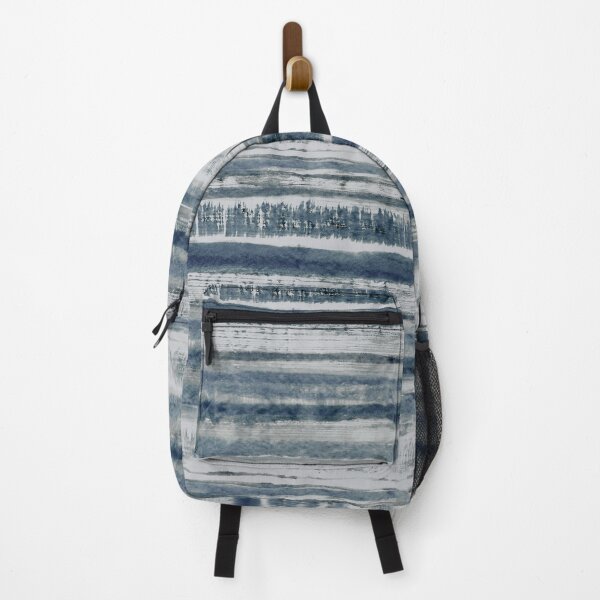Artikelvorschau, Expressive Indigo Aquarell Streifen entworfen und verkauft von House of Haha.