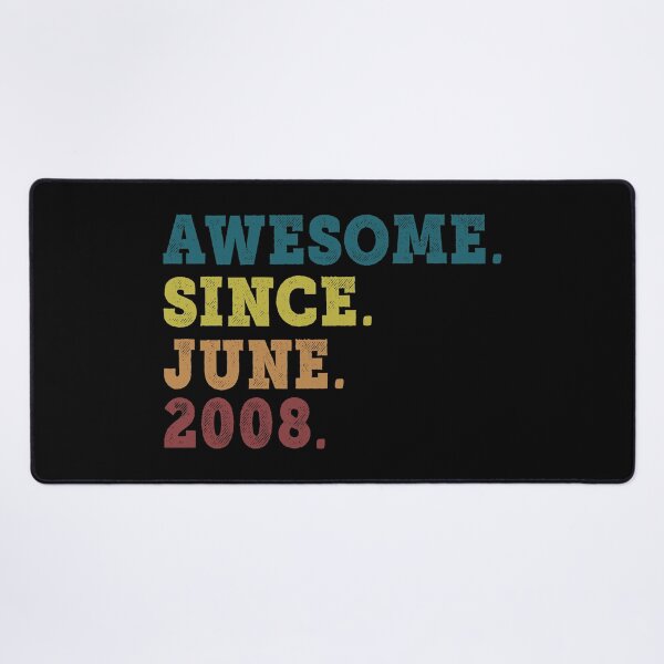 Item preview, Awesome Since June 2008 Retro Vintage 14th Birthday Gift designed and sold by designbychow.