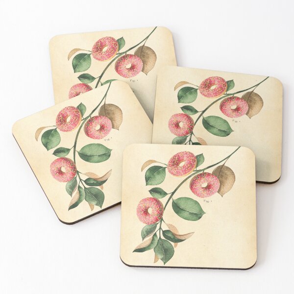 Item preview, Donut Modern Botanical Print, Funny, humorous designed and sold by Highdown73.