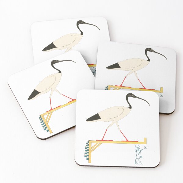Item preview, Ibis Illustration & Thoth Hieroglyphic designed and sold by Happy Puppy Print On Demand.