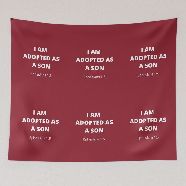 Item preview, Adopted Son, Blessed, Adoption, Forgiven, Bible verse, Bible, Verse, Christian, Jesus, God, Faith, Christianity, Religion, Lord, Motivational, cute, Grace, Quotes. Christian quotes. designed and sold by Isheshop.