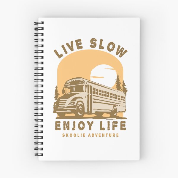 Item preview, Live Slow Enjoy Life - Skoolie Adventure designed and sold by WULFLAND ARTS.