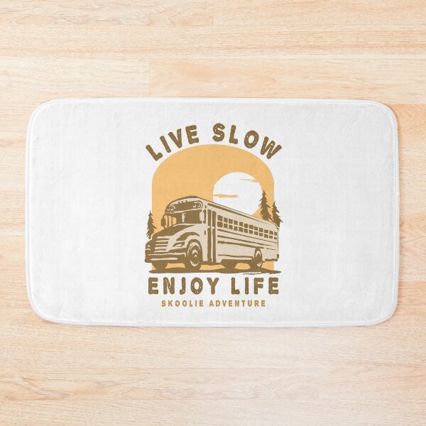 Item preview, Live Slow Enjoy Life - Skoolie Adventure designed and sold by WULFLAND ARTS.