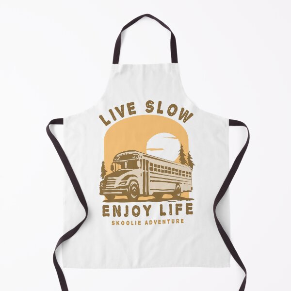 Item preview, Live Slow Enjoy Life - Skoolie Adventure designed and sold by WULFLAND ARTS.