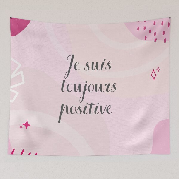 Aperçu de l'œuvre Je suis toujours positive, affirmation positive créée et vendue par PausePapote.