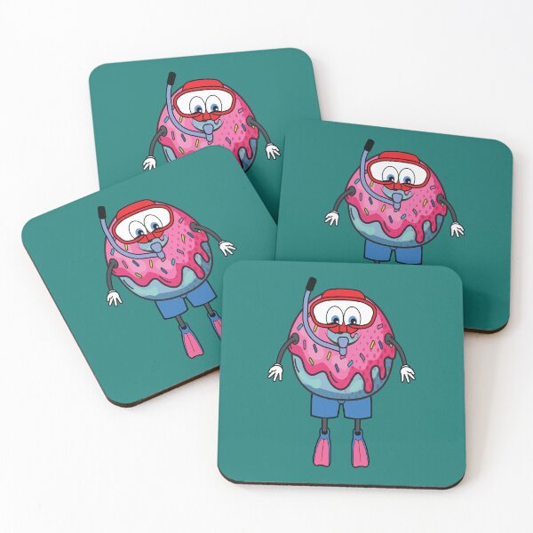 Item preview, Donut diving with swimming fins and goggles designed and sold by Donutlovers.