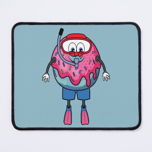 Item preview, Donut diving with swimming fins and goggles designed and sold by Donutlovers.