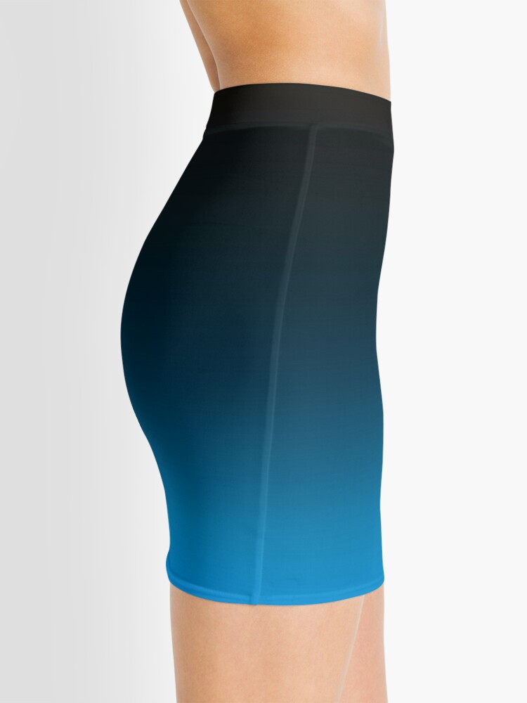 Alternate view of Ombre Cerulean Blue Mini Skirt