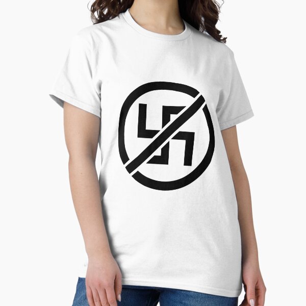 Item preview, Anti-Nazi NO Swastika designed and sold by Guillotine Guacamole.
