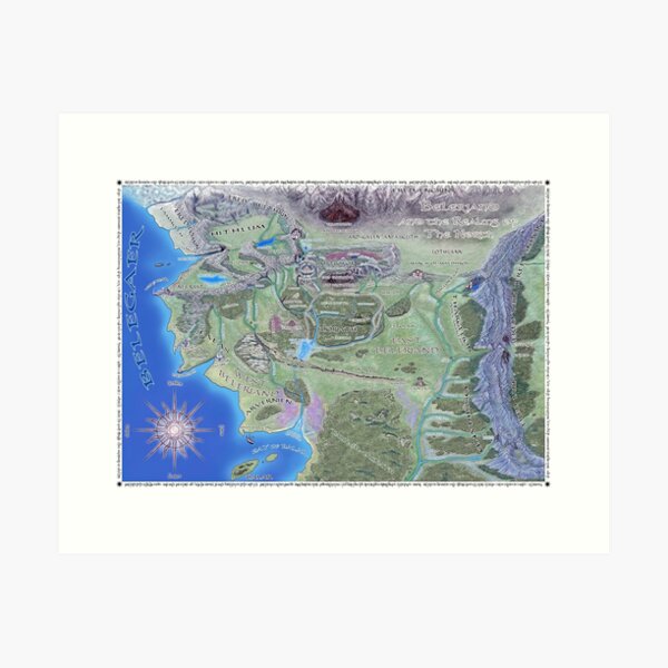 Fantasy Map Art Print