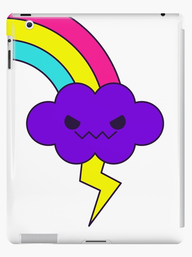 kawaii half evil rainbow iPad Case & Skin for Sale by kittybox